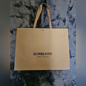 Large Burberry Empty Shopping Bag